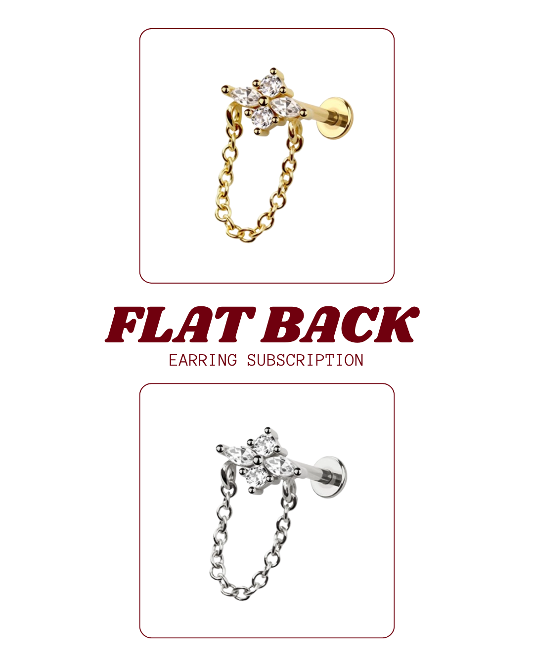 Flat Back Earring Subscription