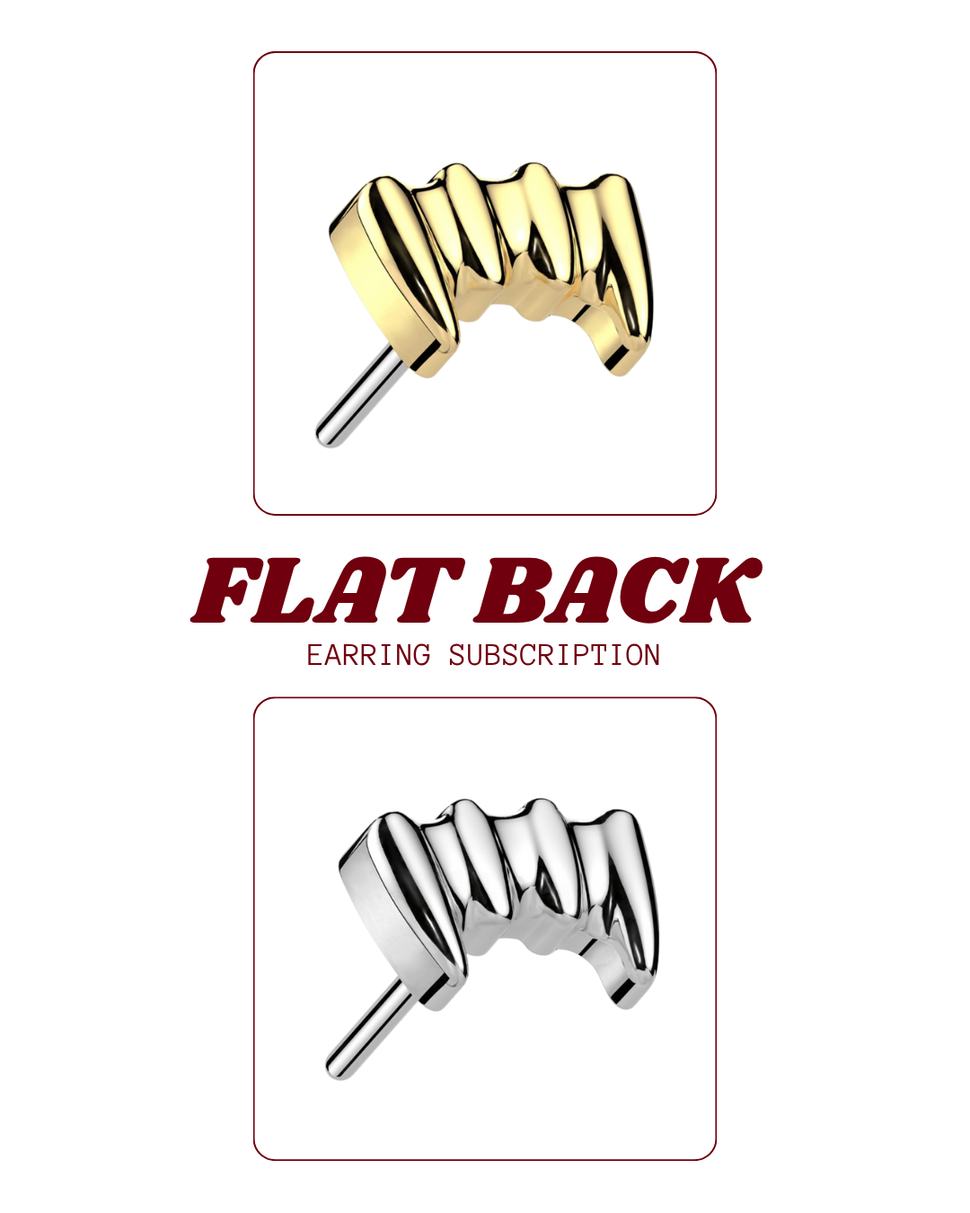 Flat Back Earring Subscription
