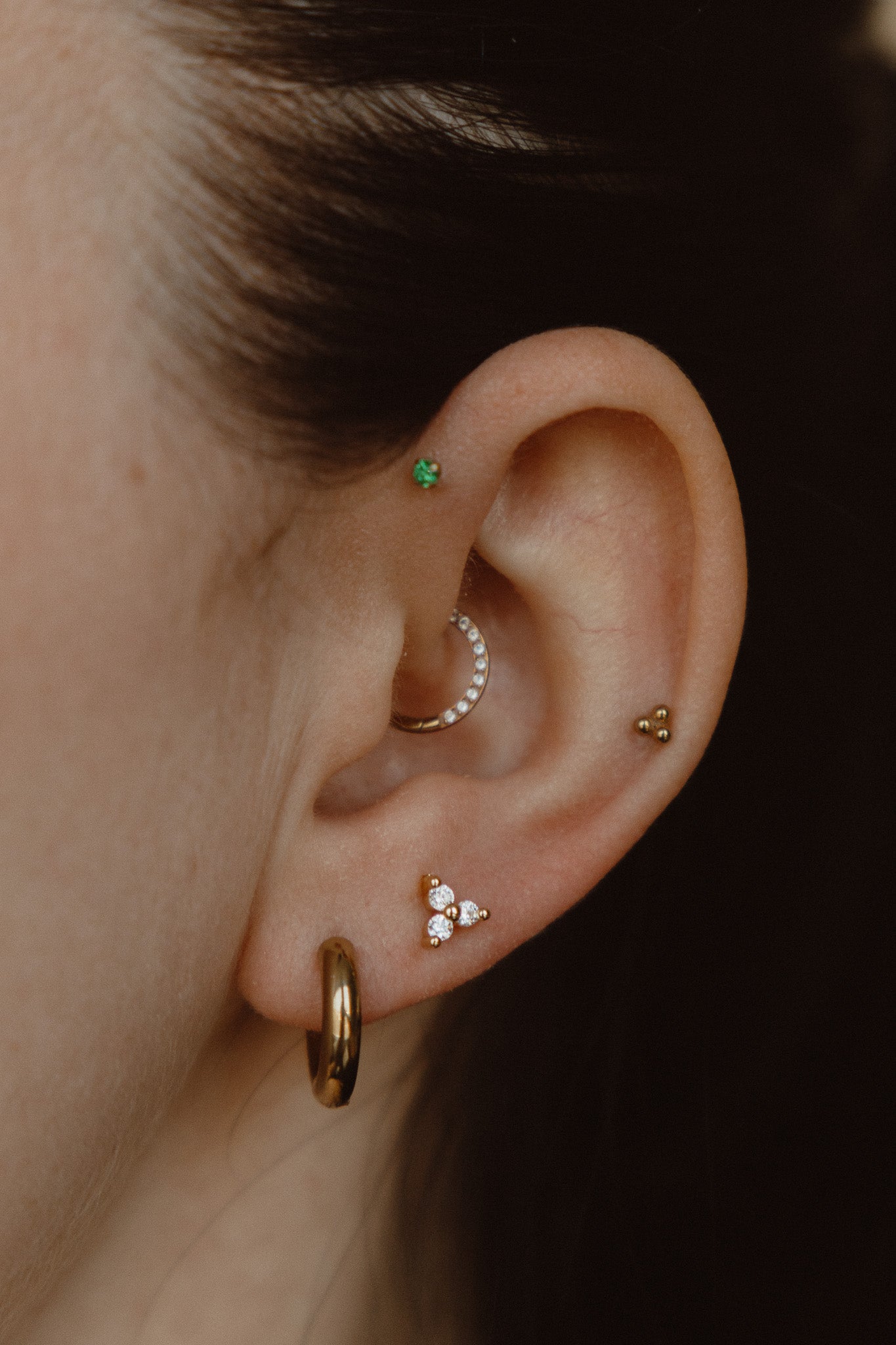 Clover Flat Back Earring