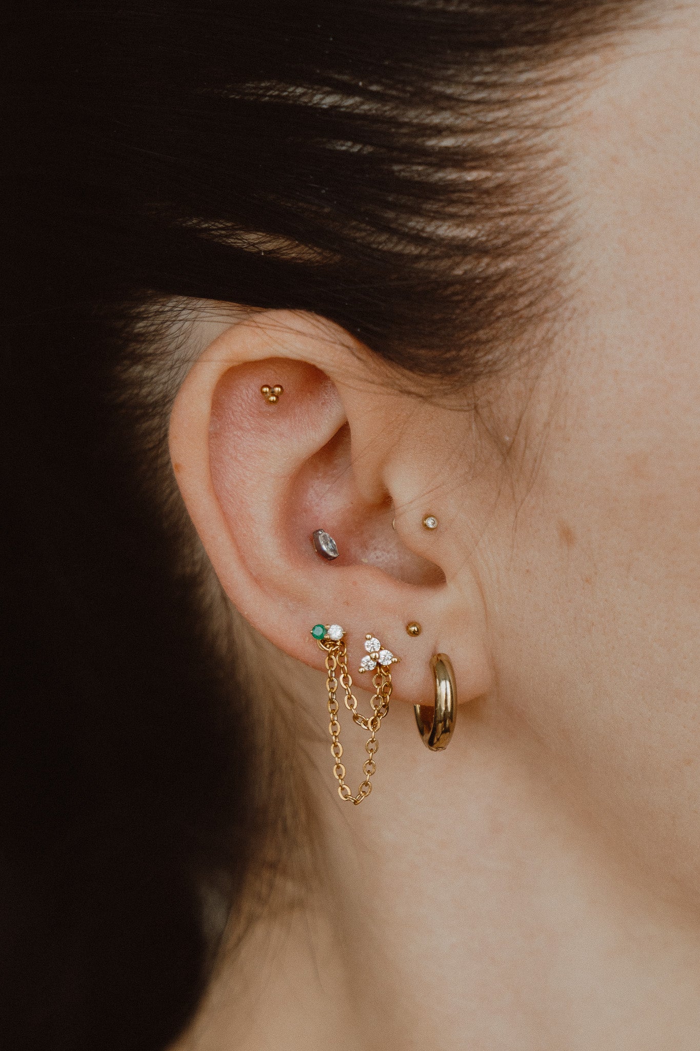 Clover Flat Back Earring