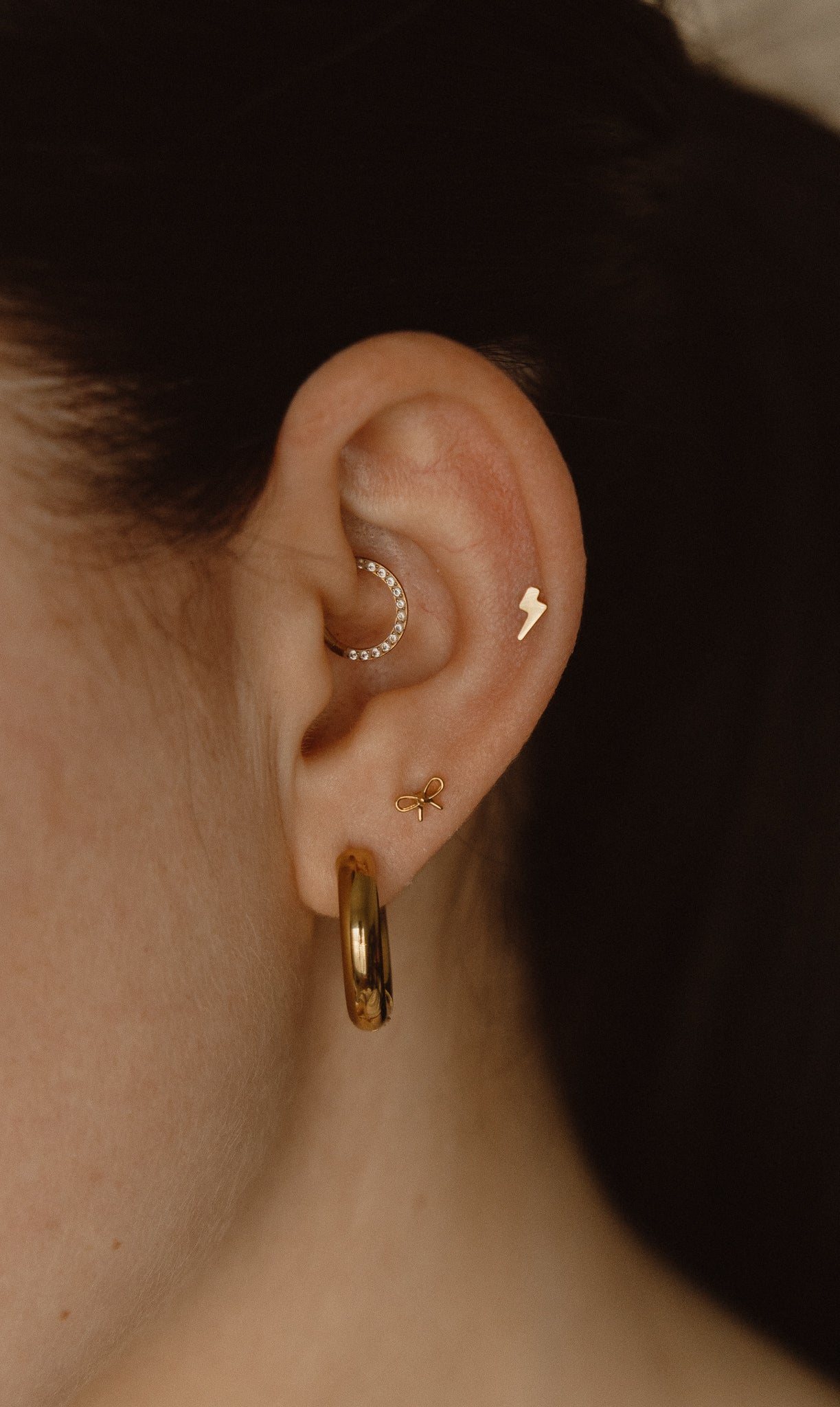 Gold Chunky Hoops