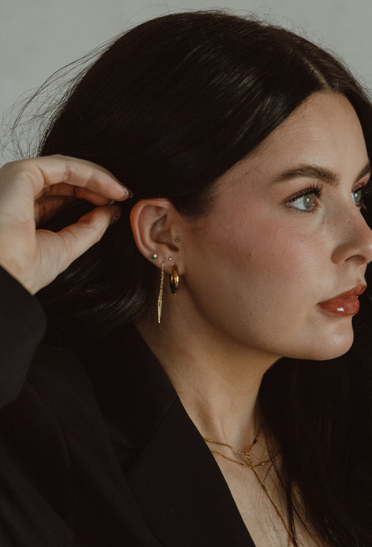 Dainty Threader Earrings - Gold & Silver