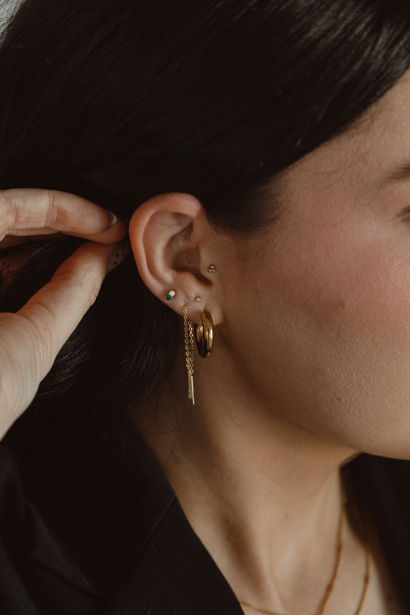 Dainty Threader Earrings - Gold & Silver
