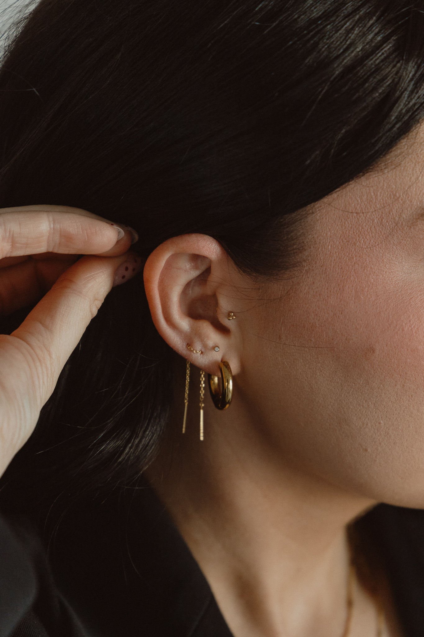 Dainty Threader Earrings - Gold & Silver