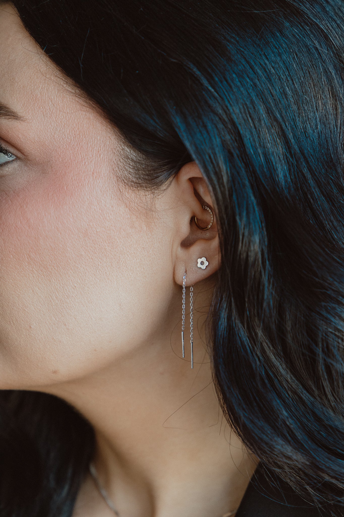 Dainty Threader Earrings - Gold & Silver
