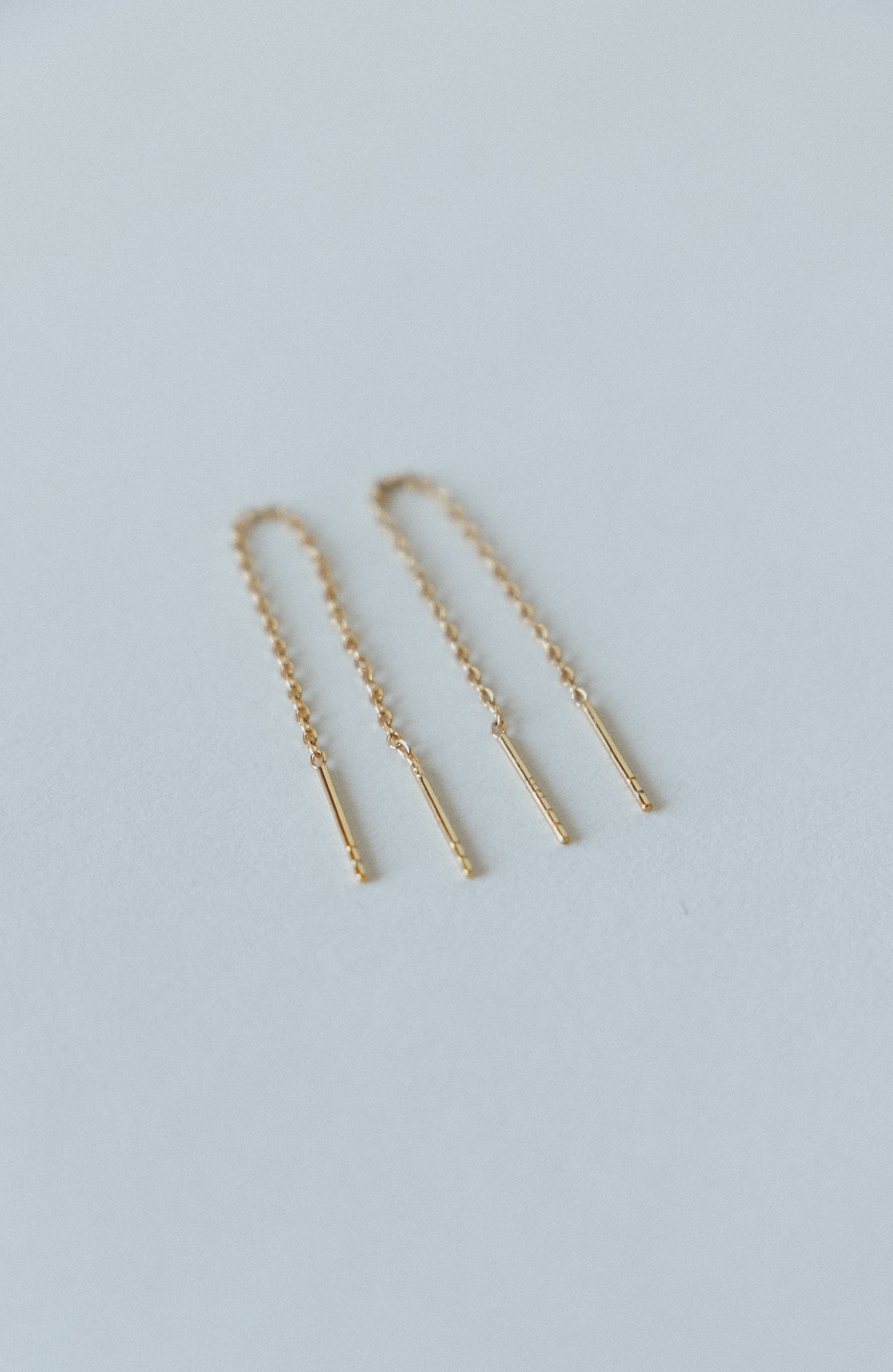 Dainty Threader Earrings - Gold & Silver