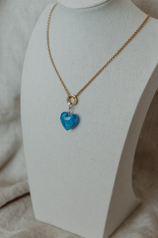 Blue Heart Charm