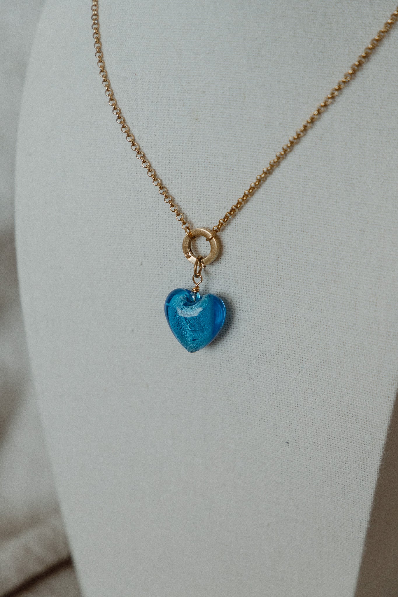 Blue Heart Charm