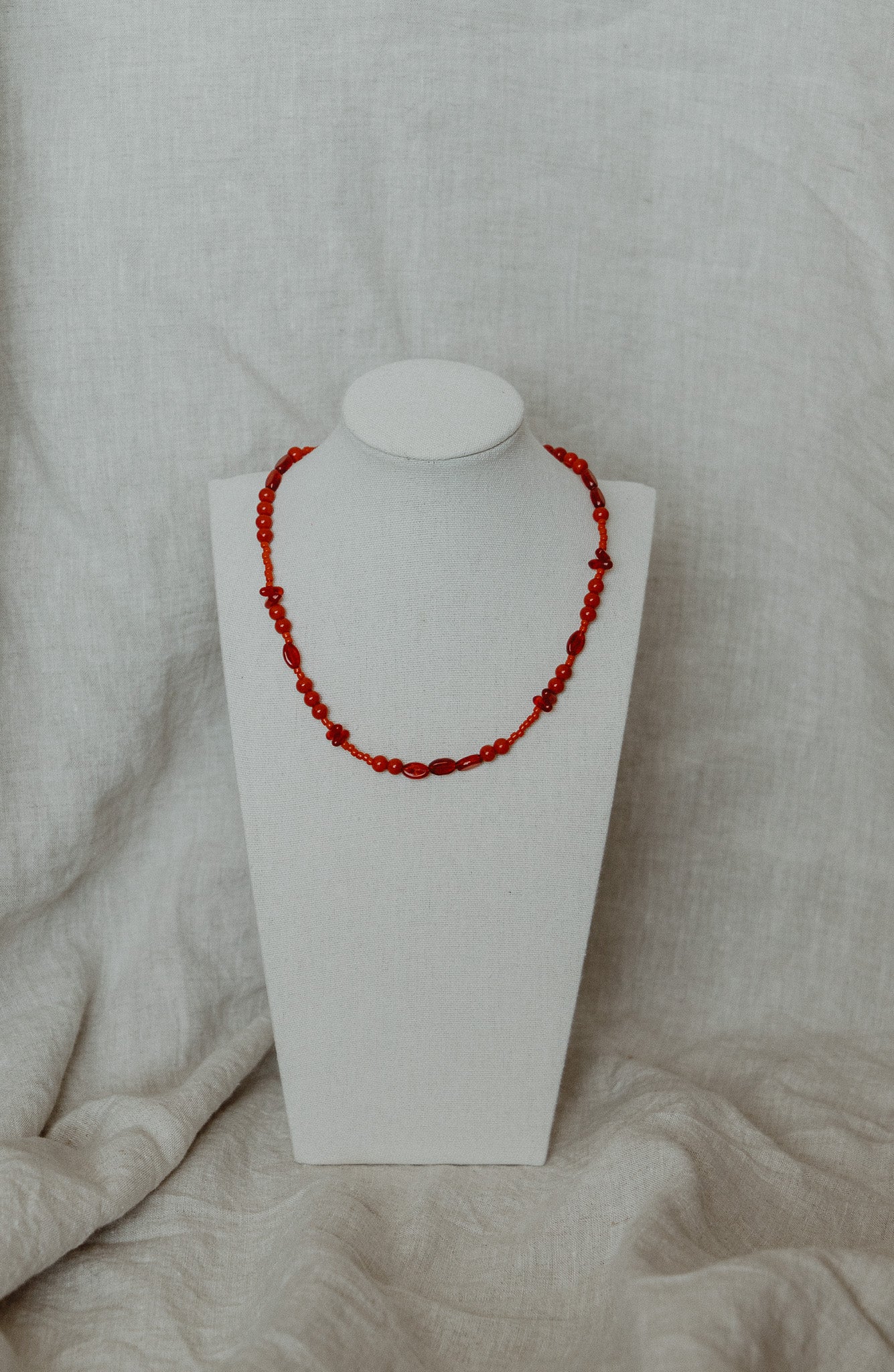 Cherry Bomb Beaded Necklace