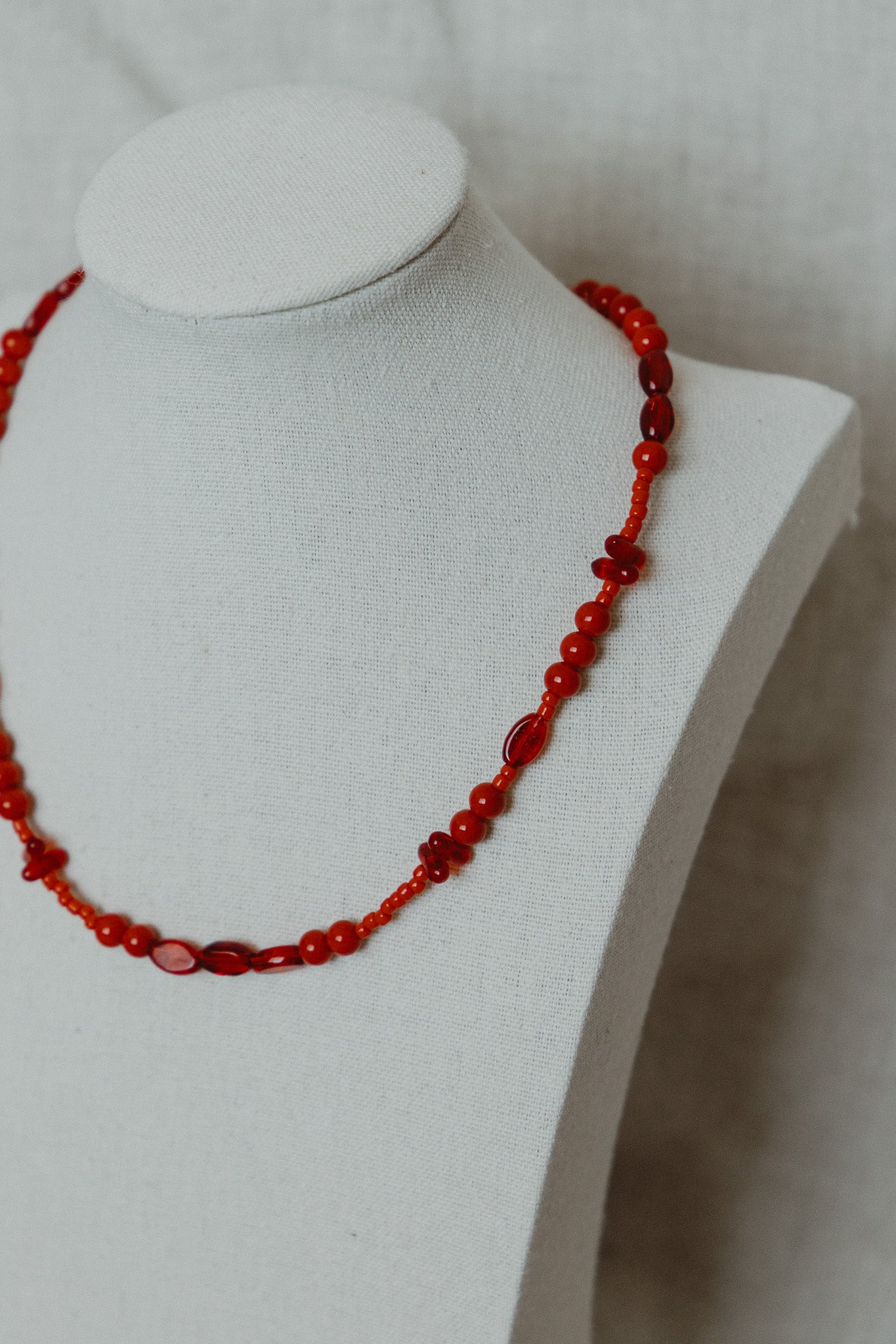 Cherry Bomb Beaded Necklace