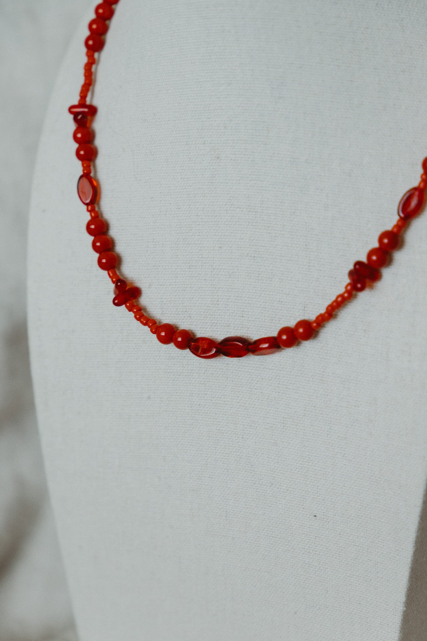 Cherry Bomb Beaded Necklace