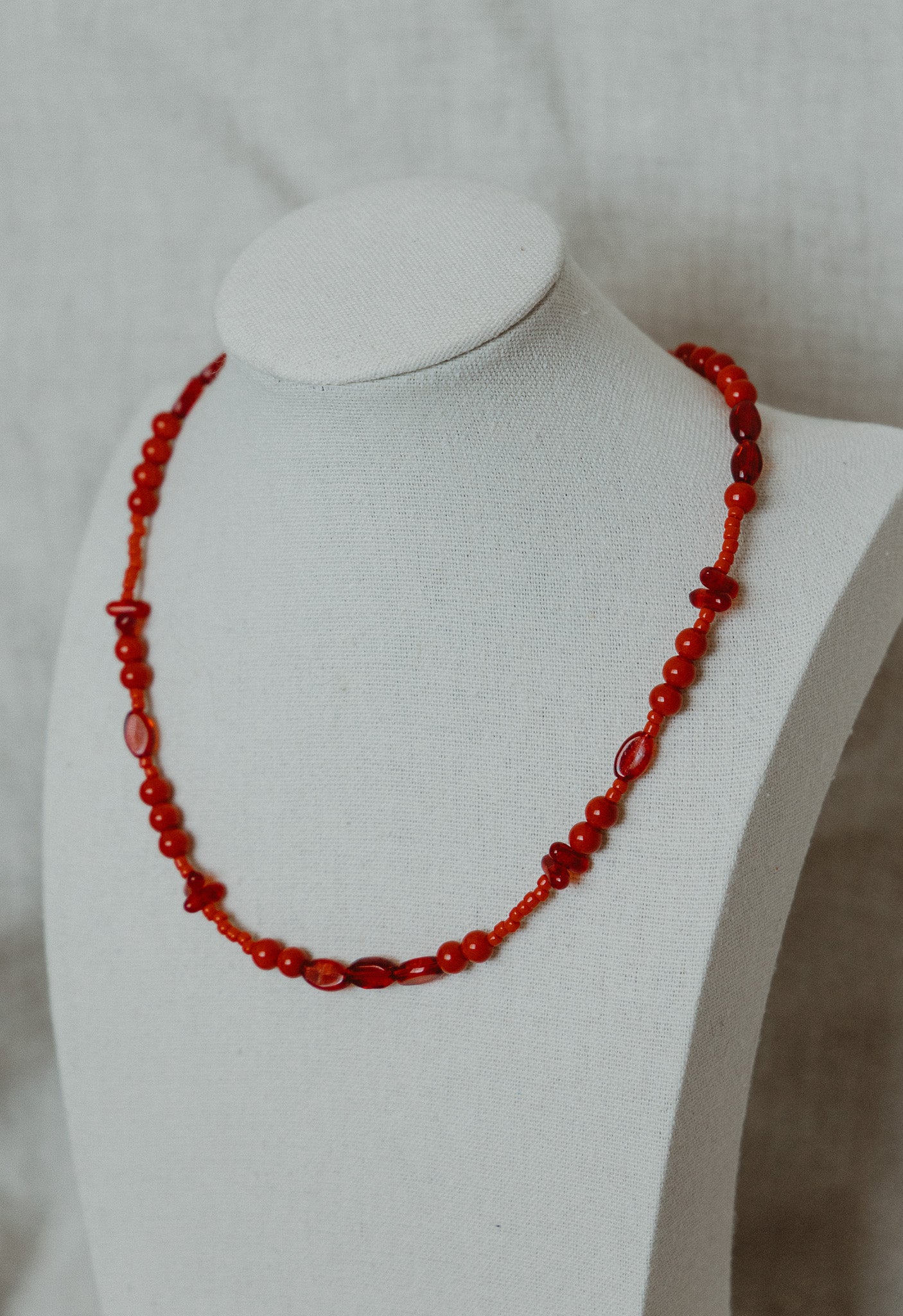 Cherry Bomb Beaded Necklace