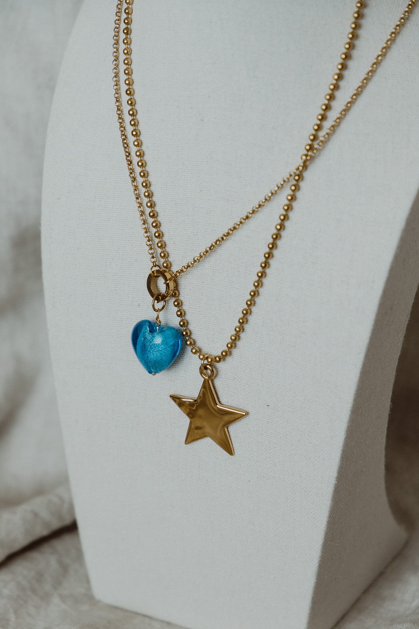 Blue Heart Charm