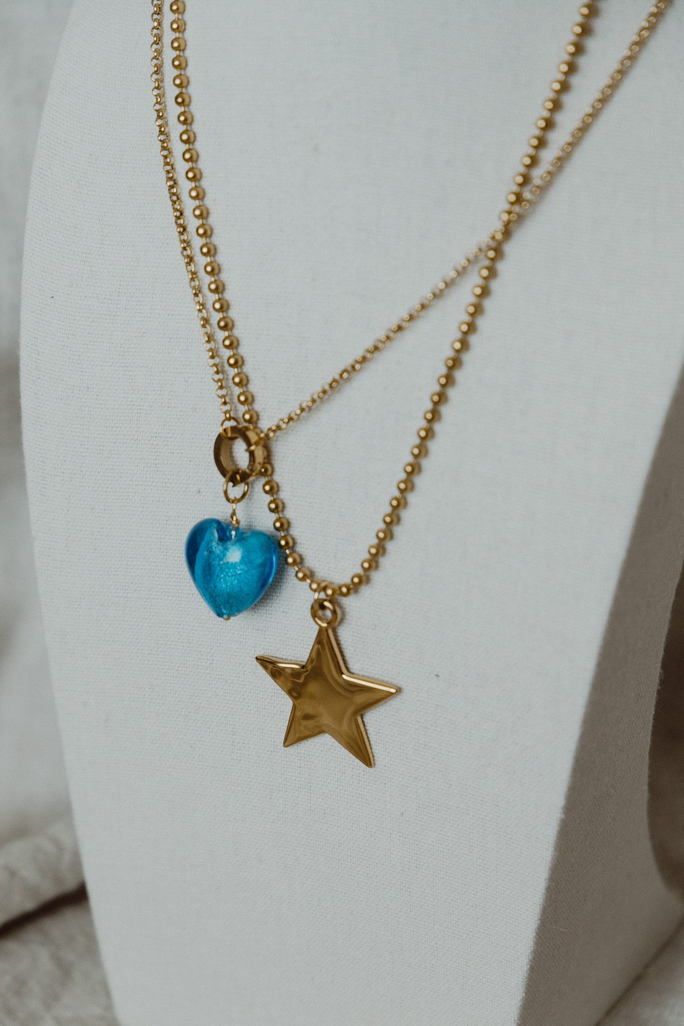 Blue Heart Charm