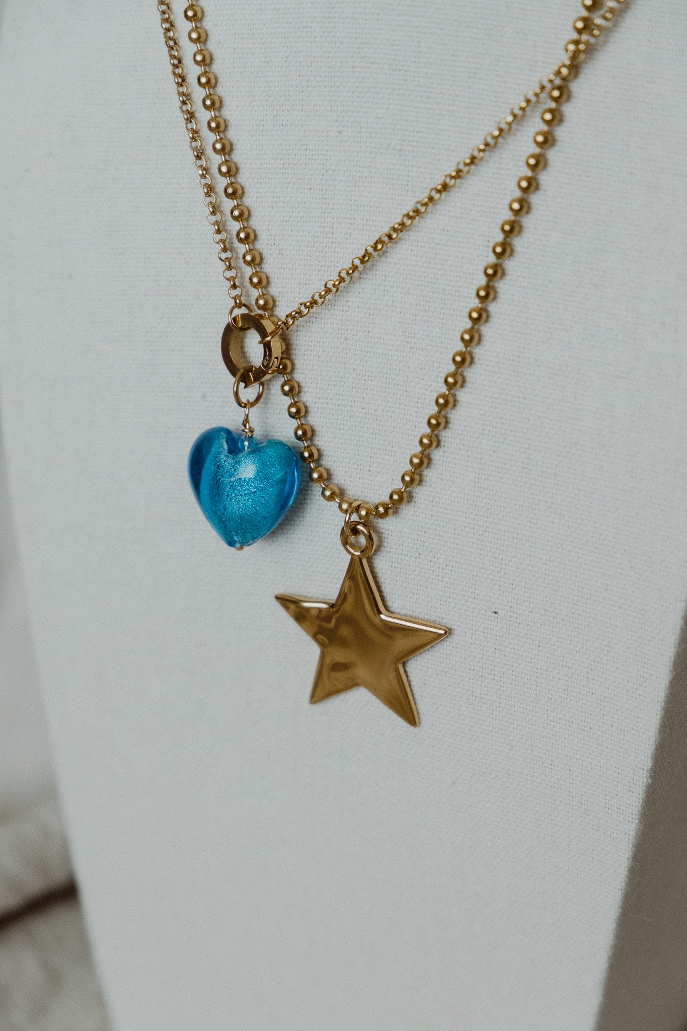 Blue Heart Charm