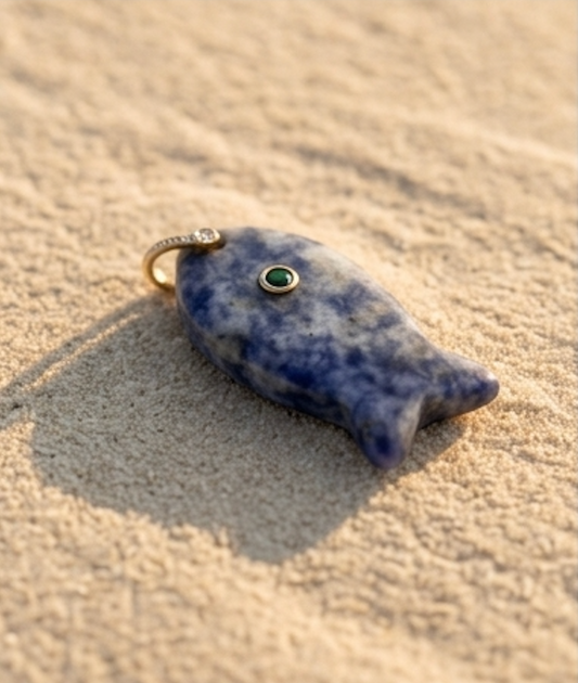 Midnight Tide Fish Charm