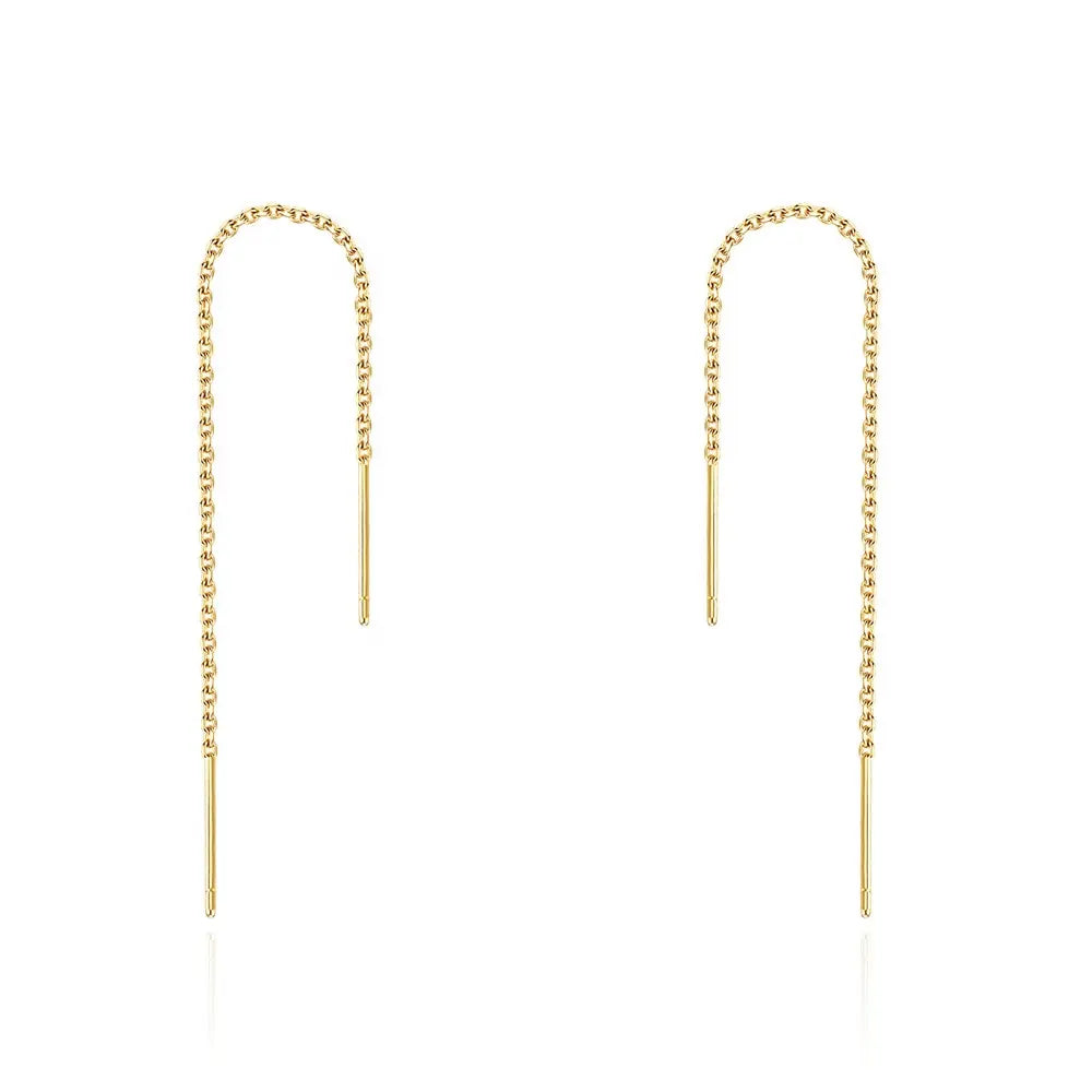 Dainty Threader Earrings - Gold & Silver