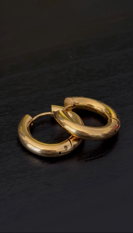 Gold Chunky Hoops