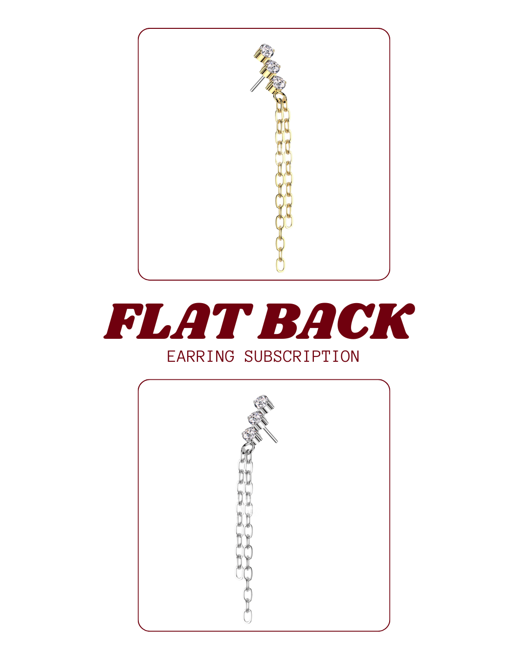 Flat Back Earring Subscription