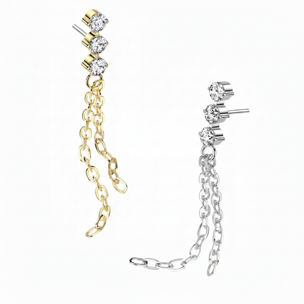 Double Chain Dangle Flatback