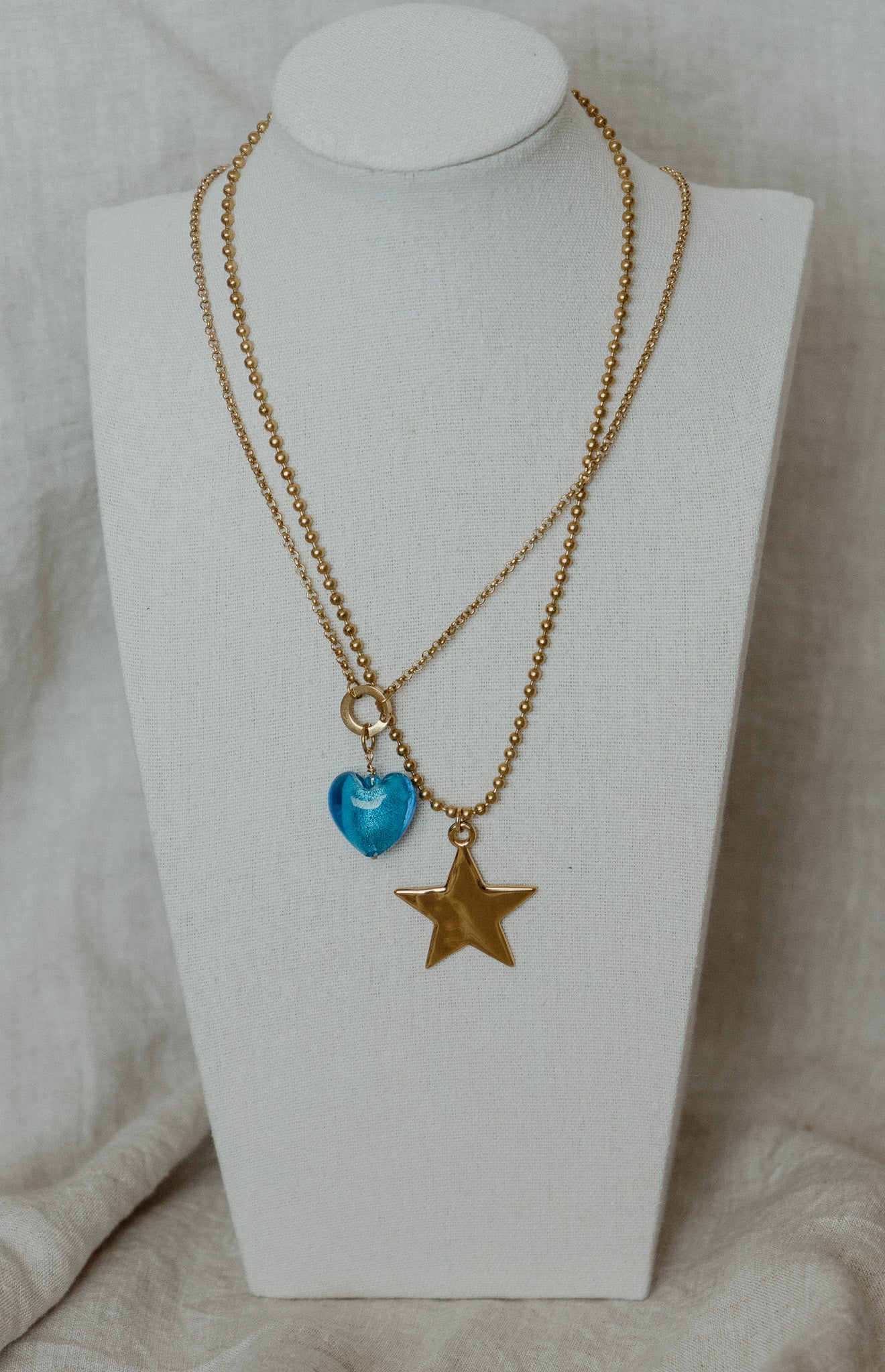 Blue Heart Charm