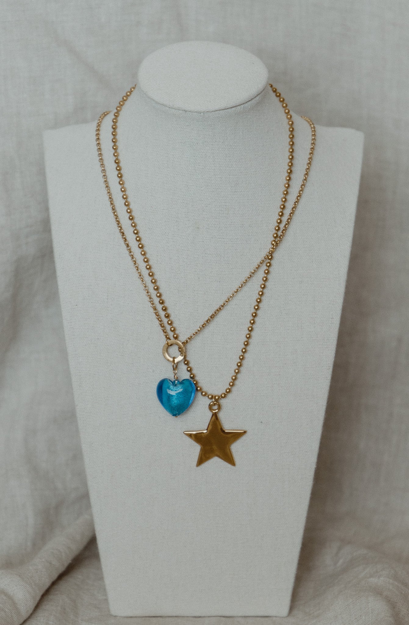 Blue Heart Charm