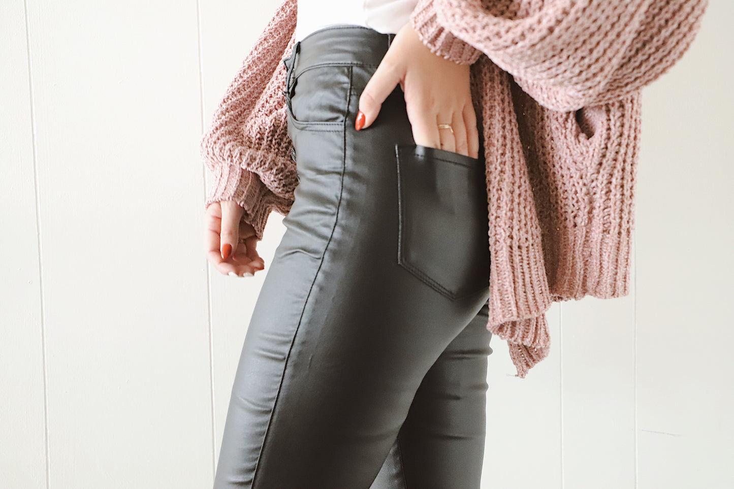 Kan Can Leather Jeans